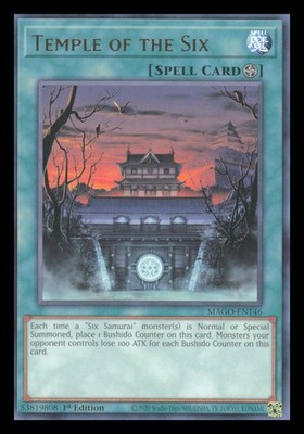 Yu-Gi-Oh Temple of the Six Maximum Gold #MAGO-EN146 1st Edition