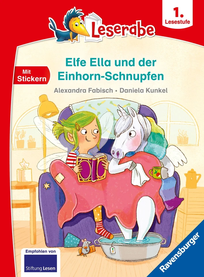 Ravensburger Buch Leserabe 1. Lesestufe Elfe Ella Einhorn-Schnupfen 46212