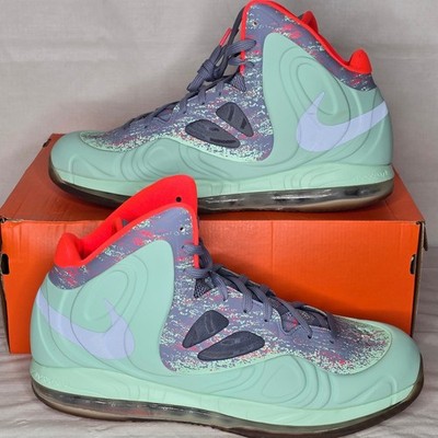 Nike Air Max Hyperposite Mens 14 Mint Green Red Basketball Shoes 2013