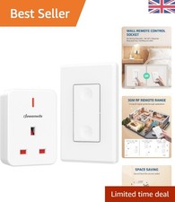 Heavy Duty Wireless Light Switch - 100ft Range Remote Control Plug Socket