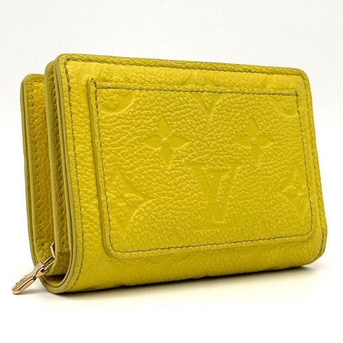Current IC Louis Vuitton Claire Empreinte Bi-fold Wallet Yellow