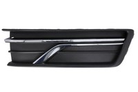 Blic 6502-07-9587918P LüFtungsgitter FrontstoßStange Rechts Schwarz, Kunststoff
