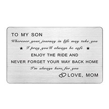 To My Son Gifts from Mom, Birthday Gifts for Son from Mom, 2 Son from Mom