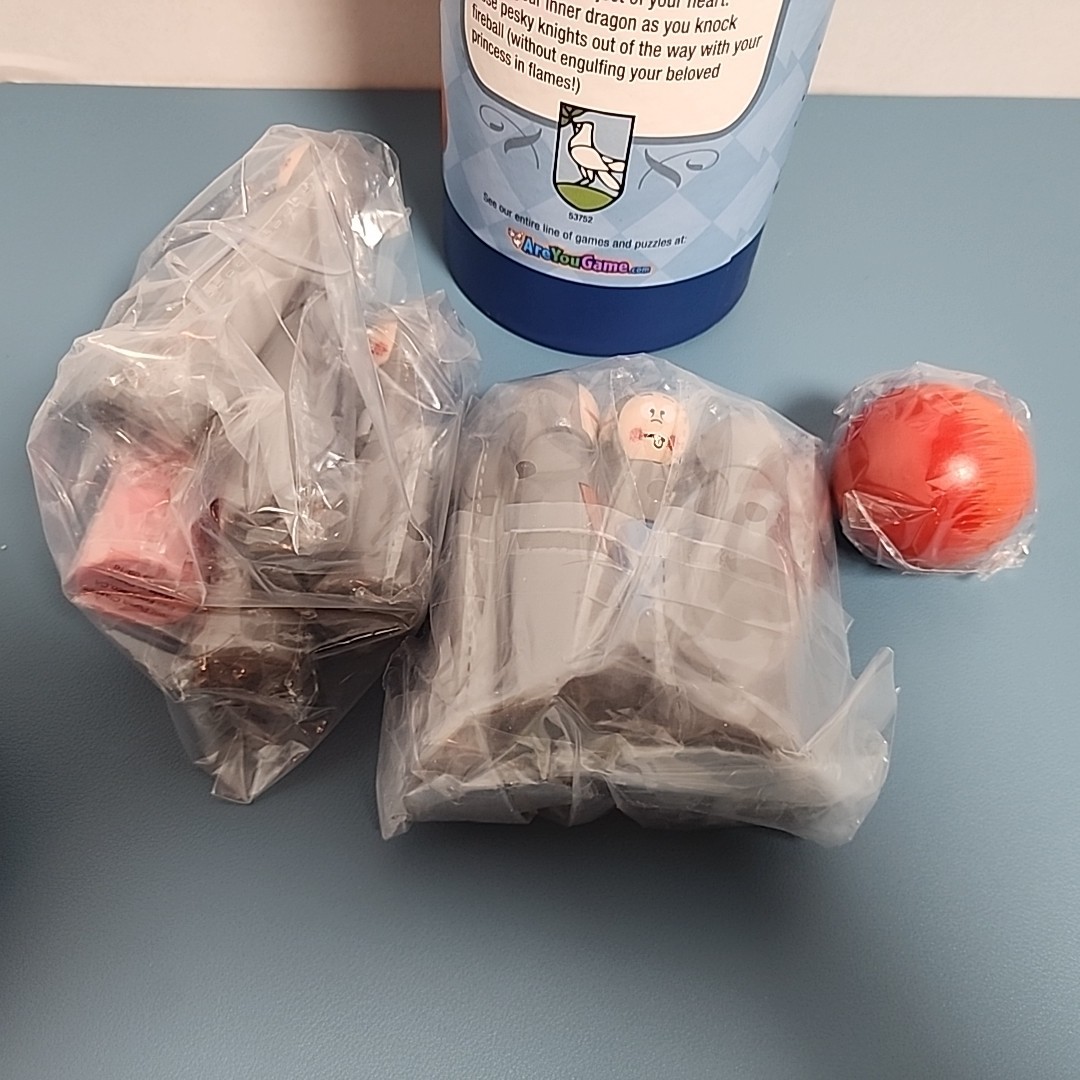 BOWLING KNIGHTS Front Porch Classics TABLETOP BOWLING Game Wooden Ball & Pins