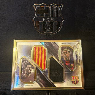 Futera FC Barcelona Messi & Lamine Yamal Memorabilia Patch 1/1 BIC01