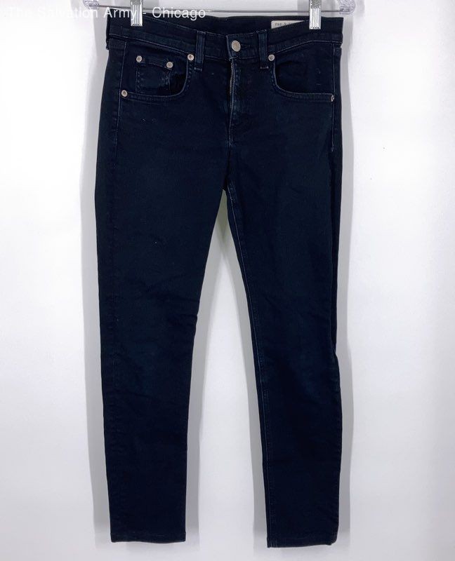 Rag & Bone Womens Blue Denim Dark Wash 5-Pocket Design Skinny Jeans Size 26