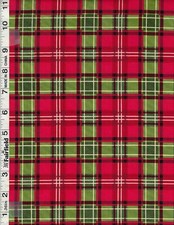 Red Green Christmas Memories Plaid by Riley Blake bty