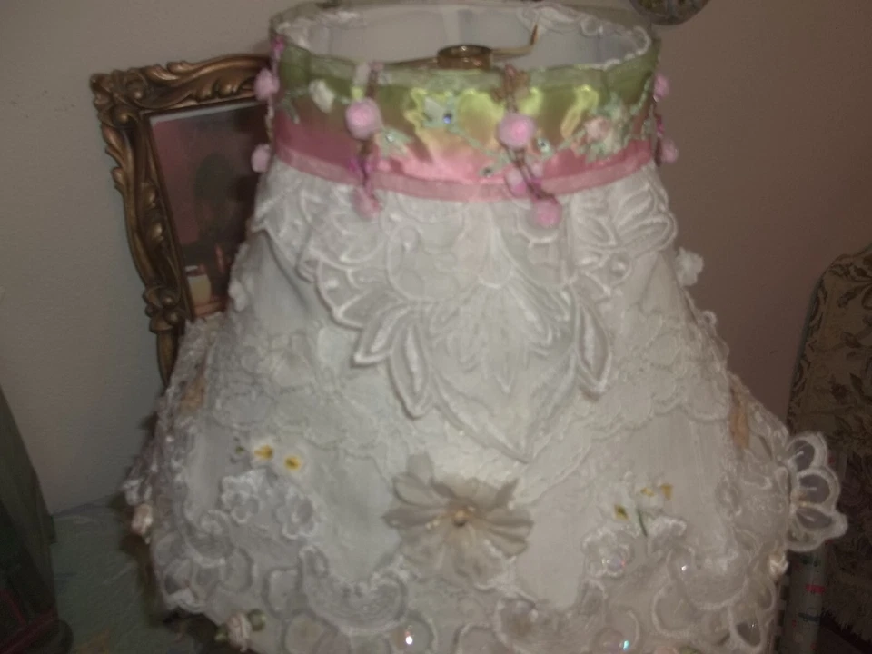 Кружевная лента Millinery цветы абажур ручной работы потертый коттедж шик - Изображение 3 из 4