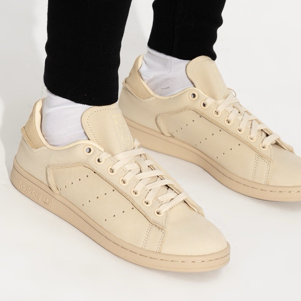 Мужские теннисные туфли Adidas Originals Stan Smith Lux 12 размера, песочные кроссовки #147