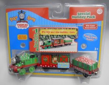 DIE CAST Thomas Train TAKE ALONG Holiday PERCY CANDY CANE CARGO CAR Xmas Railway
