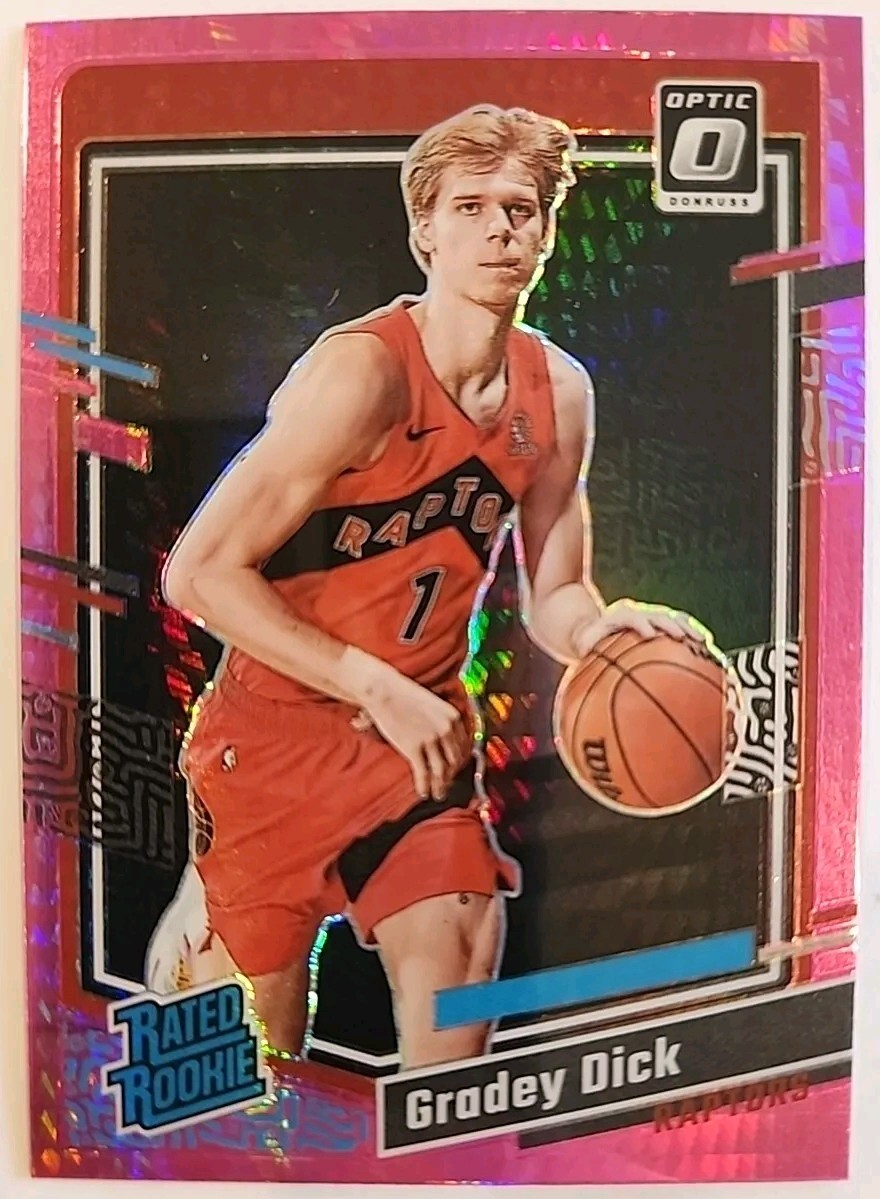 2023-24 Donruss Optic Gradey Dick Hyper Pink Prizm RC Rated Rookie #212