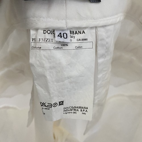 Dolce & Gabbana Made In Italy Women's White Pants Size 28*34 - Picture 5 of 7