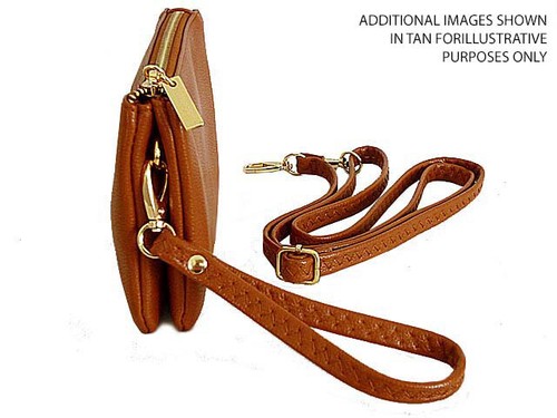 Wedding Clutch Bag Evening Bag Bridal Small Cross Body Leather Purse Wrist Strap - Picture 363 of 905