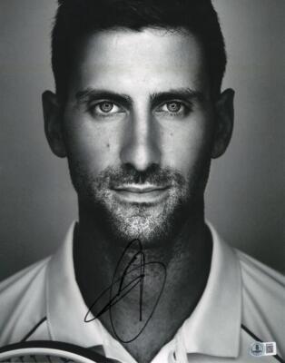 Novak Djokovic Signed Autograph 11x14 Photo - Tennis Superstar w