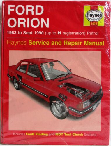 Haynes - Ford Orion 1983 - Septiembre 1990 (A H Reg) Servicio y Reparacion - Imagen 1 de 7