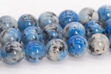 Denim Blue Jade Beads Round Gemstone Loose Beads 6/8MM