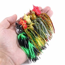 5PCS Lot 9cm/7g Frog Top Water Fishing Lure Rubber Skirt Bait Floating Swimbait