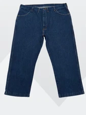 Rustler 87620NV Men's Dk Wash Straight Leg Heavy Denim Jeans Modified 40.5x25.25