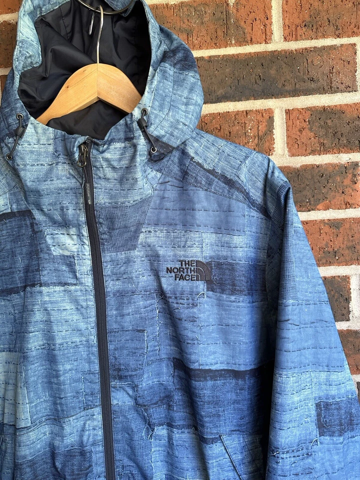 RARE The North Face Sashiko Boro Patchwork Print Millerton Jacket Dryvent Sz XL - Image 2 of 4