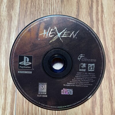 Hexen (Sony PlayStation 1, PS1) Black Label, Disc Only, Tested  Works 