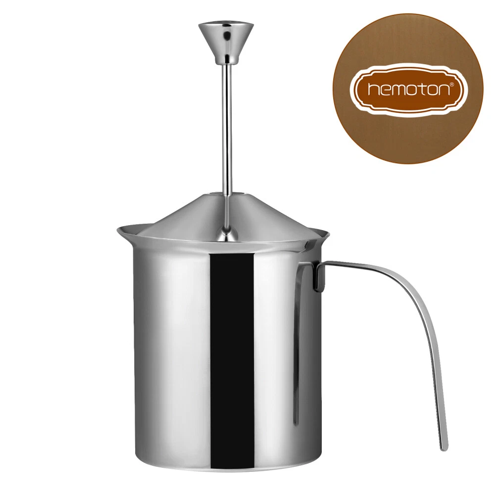 Milk Frother Manual Stainless Coffee Foam Maker Shop for Whole