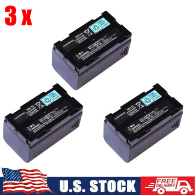 3PACK SOKKIA TOPCON BDC70 Li-ion battery 7.2V 5240mAh For Total Station and GPS 