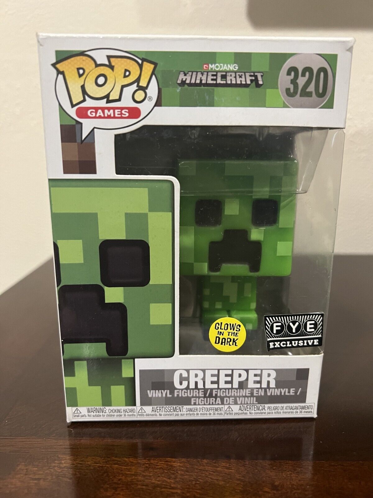 Funko Pop! Games Minecraft Creeper (Glow) FYE Exclusive Figure