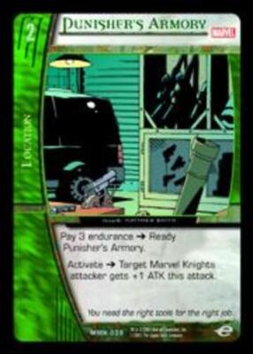 VS System: Punisher's Armory [Played] Marvel Knights TCG CCG Classic Marvel DC D