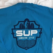 Hawaiian Style Local Motion SUP Hawaii Blue T-Shirt Size M