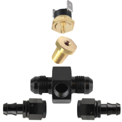 180F TRANSMISSION OIL COOLER FAN THERMOSTAT SWITCH KIT 6AN IN - Foto 9