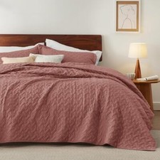 Twin Quilt Set - Lightweight Summer Twin Twin / Twin XL 10 - Grayish Pink