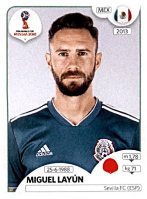 Panini Fifa World Cup 2018 Russia Sticker 459 Miguel Layún - Mexico