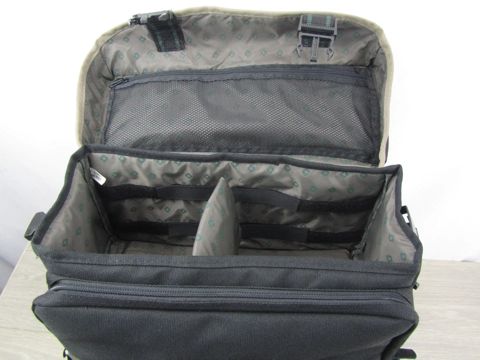 Samsonite Cámara Videocámara Bolso Tamaño Mediano Negro Acolchado 4 Bolsillos Con Caja Nuevo, De Colección Foto 4 de 4