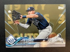 2018 Topps Update Gold US46 Carlos Gomez - Tampa Bay Rays 1437/2018