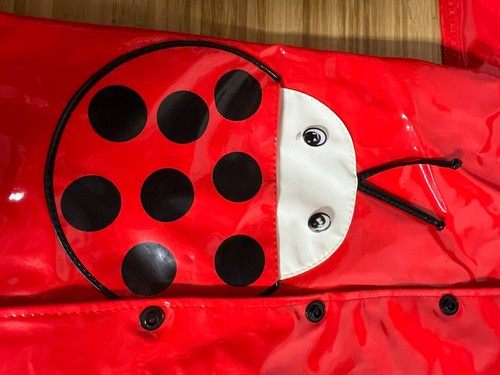Kidorable ladybug raincoat size 3-boots size 8 and umbrella - Picture 7 of 15