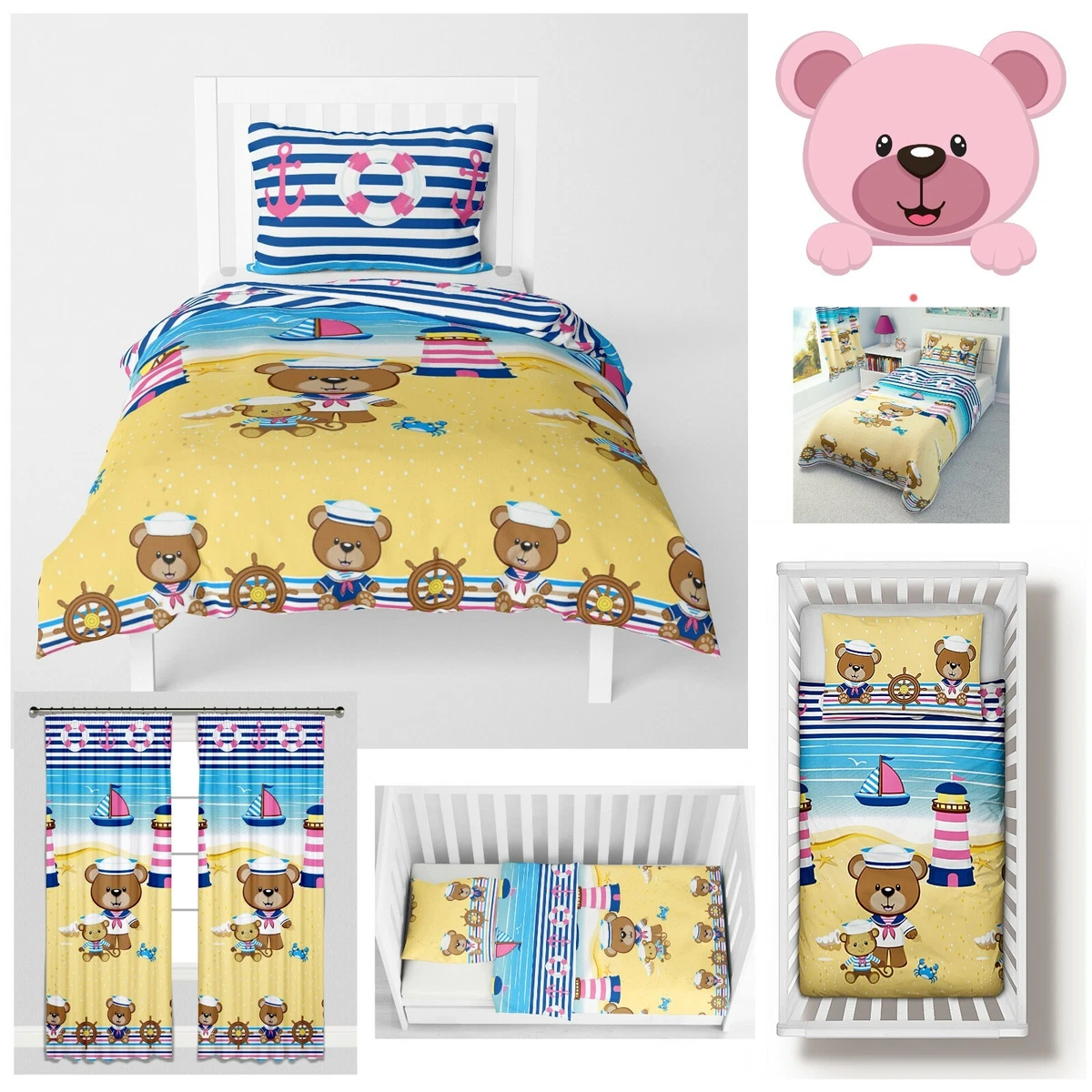 Cot bed top bedding girl