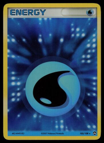 Water Energy - 105/108 - Pokemon Card Ex Power Keepers Holo Rare - NM - Zdjęcie 1 z 2