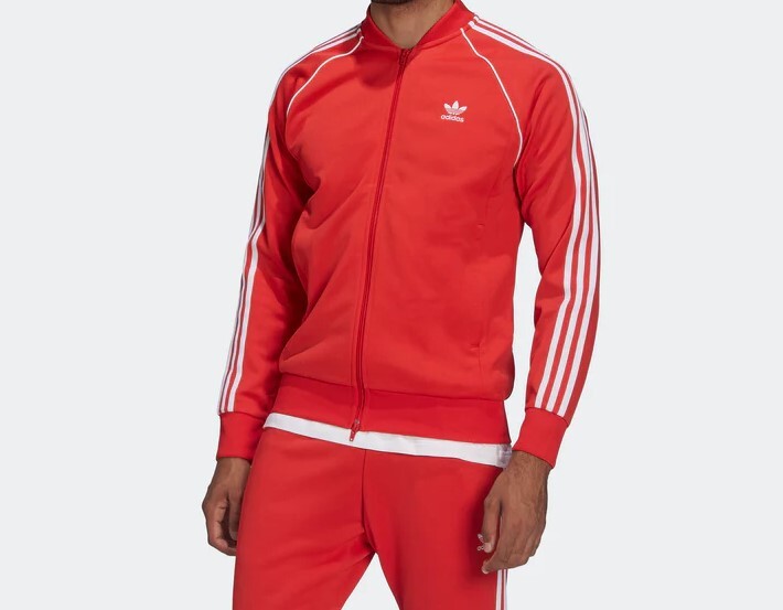 Adidas Originals Classics Superstar Track Jacket Vivid Red BNWT | eBay