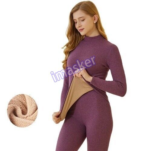 New Women's Thermal Underwear Thick Intimate Set Fleece Underpanties