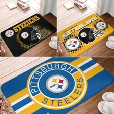 Steelers Pittsburgh Carpet 16x24in Doormat Floor Mat Non-slip Mat Home Décor