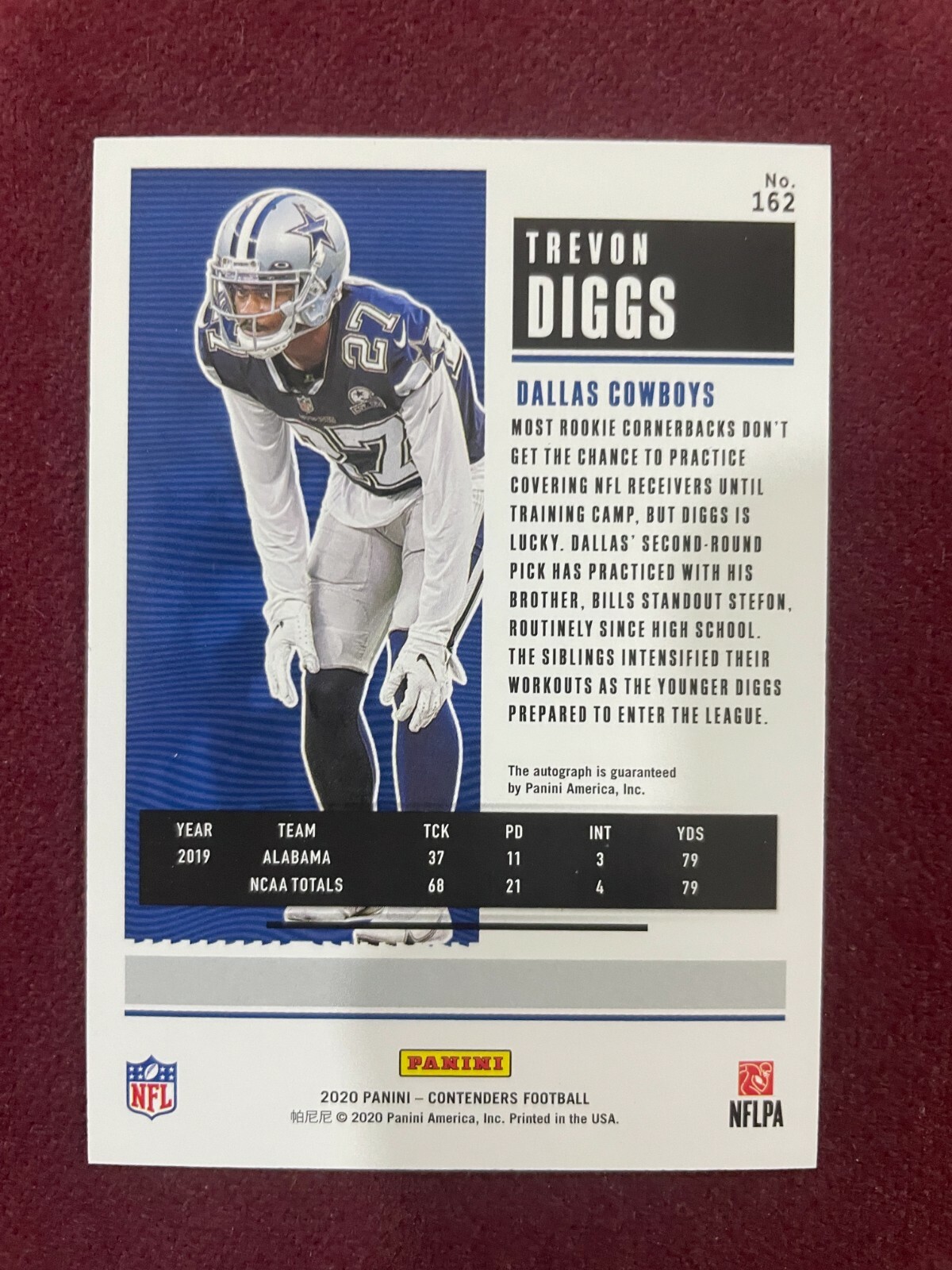 Trevon Diggs 2020 Panini Contenders Rookie Card Auto HOT! | eBay