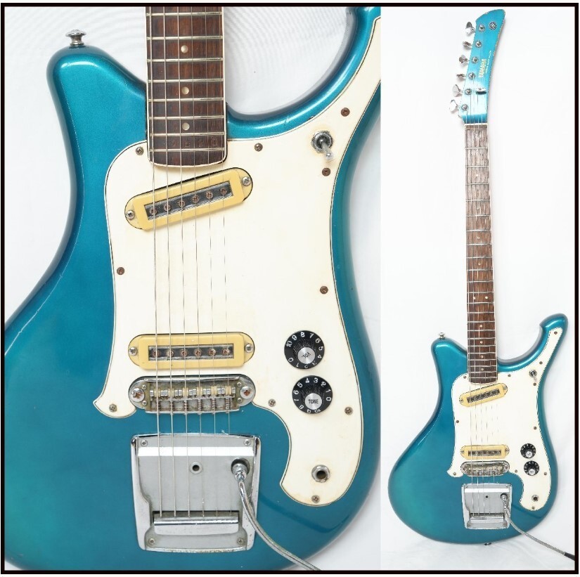 Yamaha SG 2a 1960’s WIE BESEHEN* 60s Yamaha SG-2A Blue Metallic Vintage Bizarre Guitar
