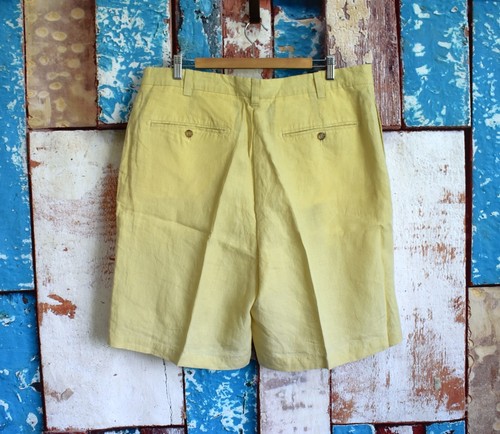 Men's Daniel Cremieux Classics Monaco Shorts Linen 8" Inseam SIZE 38 Stone NEW - Picture 5 of 8