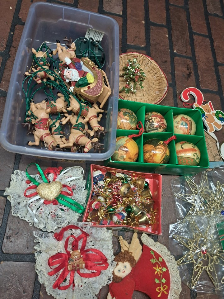 Vintage Christmas Ornaments Decoration Lot eBay