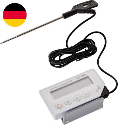 TFA Dostmann LT-101 Profi-Digitalthermometer, Mit Einstichfühler, Optische Und A