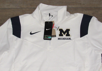Nike Michigan Wolverines Football On-Field Sideline 1/4 Zip Jacket