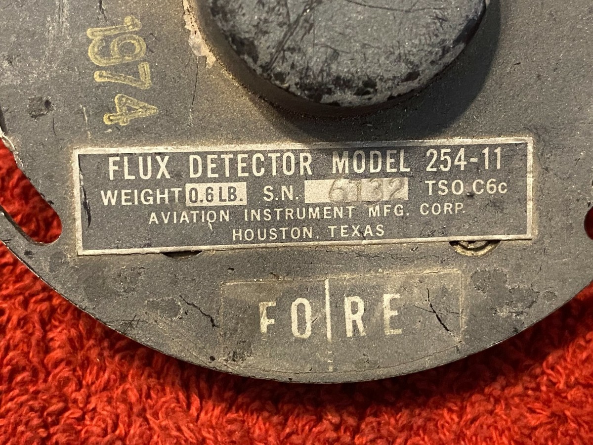 AVIATION INSTRUMENT FLUX DETECTOR P/N 254-11 | eBay