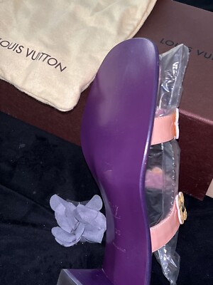 LOUIS VUITTON ヴェルニフラワーサンチュール サンダル 35 Louis Vuitton-Rare, Fleur Vernis Sandals | eBay