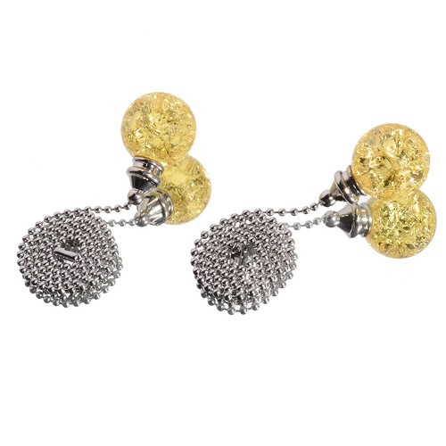 2Pcs 30MM Color Crystal Ice Crack Ball Ceiling Fan Pull Chain Ceiling Fan Light - Picture 36 of 46
