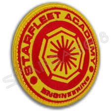 STARFLEET ACADEMY ENGINEERING PREMIUM TEXTIL AUFN&Auml;HER PATCH / KLETT + GEGENST&Uuml;CK